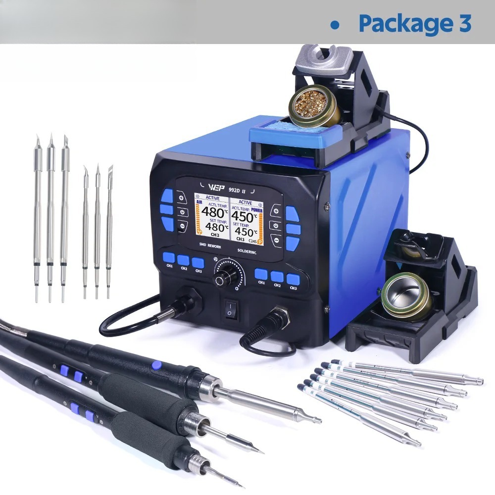 992D-II 2 In 1 LCD Display  Ho - огляд і ціна C210 Precision Soldering Station