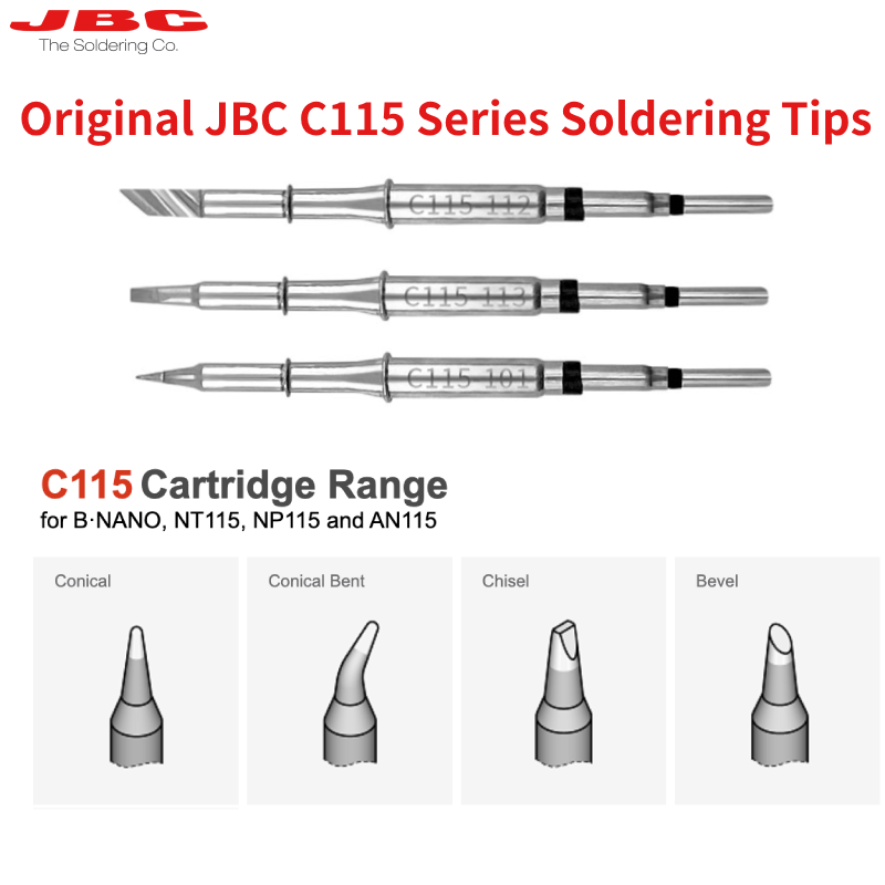 Original JBC C115 Cartridges S - огляд і ціна C115 Nano Soldering Iron Station