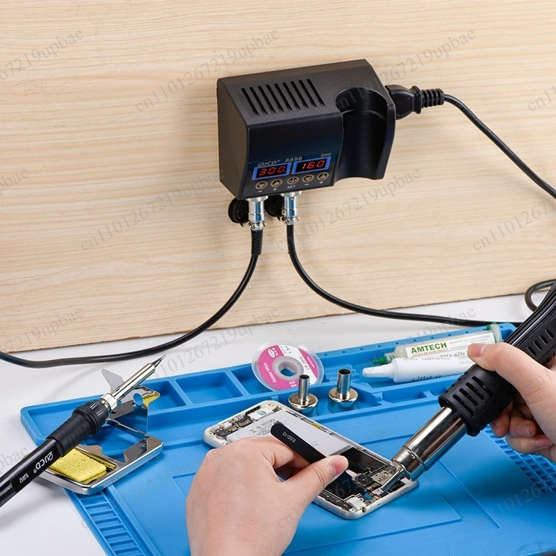8898 2‑in‑1 750W LCD Digital S - огляд і ціна 2 In 1 Soldering Rework Station 750W