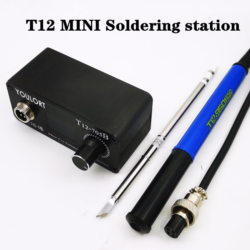 MINI T12-705B Soldering Iron s - огляд і ціна T12 Soldering Station Oled