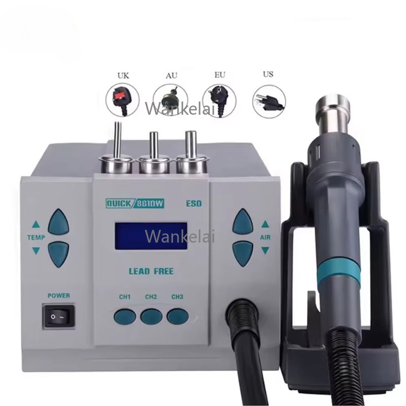 Original 1000W 220/110V QUICK  - огляд і ціна Hot Air Rework Station 861Dw