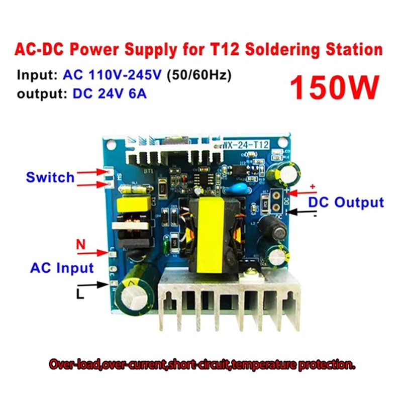 AS94-T12 Power Supply Module 2 - огляд і ціна T12 Soldering Station Oled