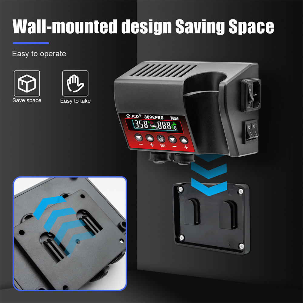 JCD 8898Pro 2 in 1 Soldering S - огляд і ціна 2 In 1 Soldering Rework Station 750W